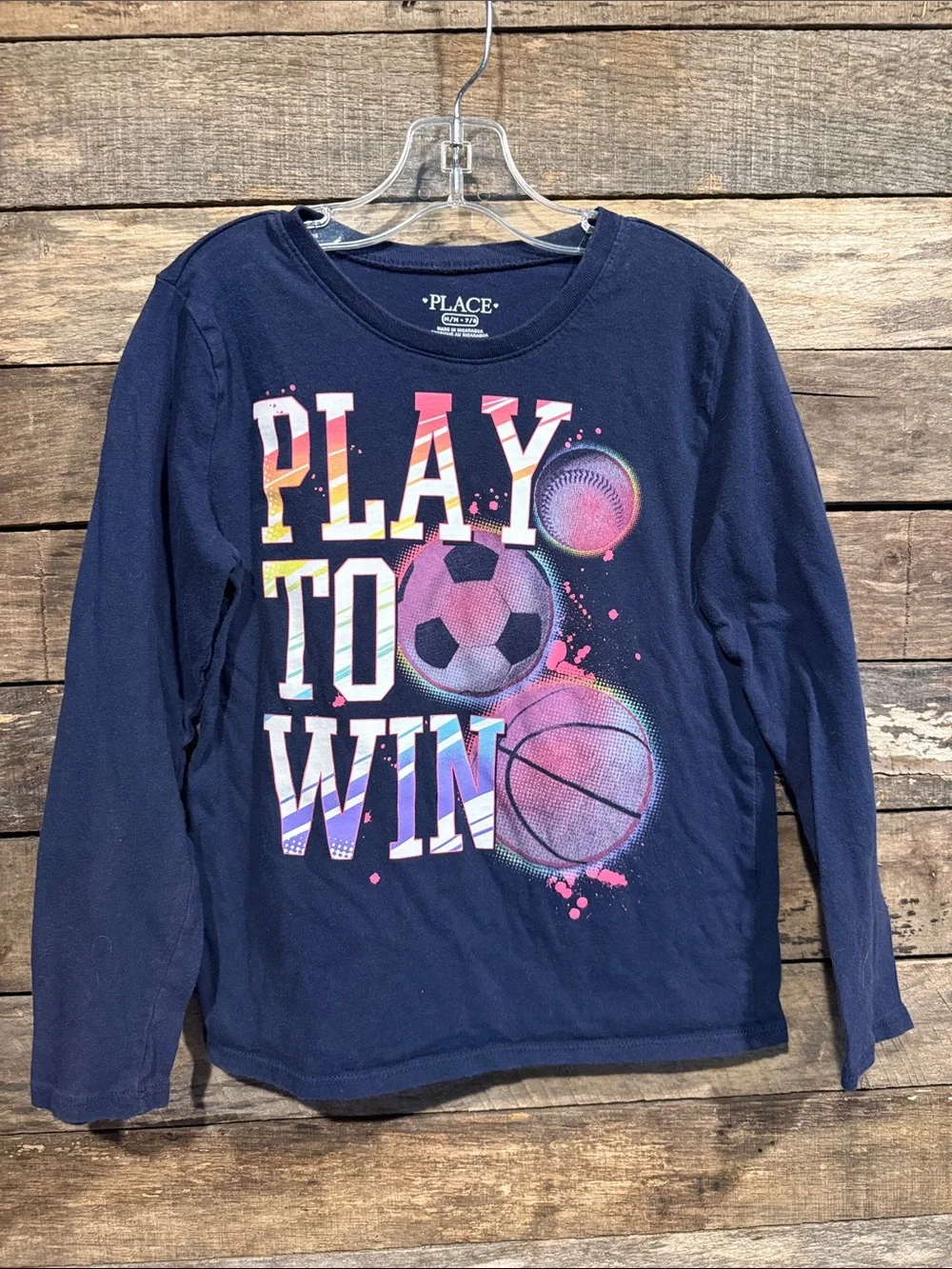 💚💰BOGO FREE Sports Themed LS Top M 7-8